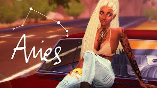 SIMS 4: ARIES ZODIAC SIGN CAS + CC LINKS // PHOTO SPEED EDIT