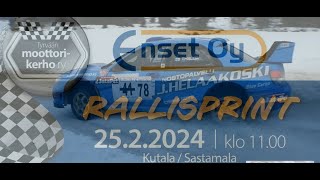 Enset Oy Rallisprint 2024 Tuukka Hallia