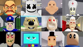 Scary Obby Games - Escape School Obby,Marshmallow Barry,Bob Dentist,Mr Wheely's ToyStore,Mr Doom