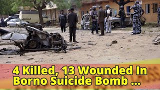 4 Killed, 13 Wounded In Borno Suicide Bomb Attack