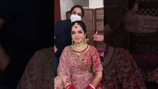 wow | beautiful and gorgeous Indian bride | best makeover artist for bridal makeup #shorts #makeup