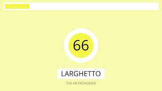 1 Hour 66 BPM Metronome | Speed : Larghetto