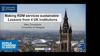 'Counting on Reproducibility' - Case Study, University of Glasgow