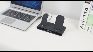 Wireless Fast Charge Stand Clock Three-in-One Folding Wireless Charger