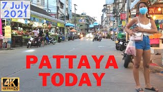 Pattaya Walk , Wednesday  Evening . Soft Lockdown, Walking Street, Soi New Plaza, Soi Buakhao