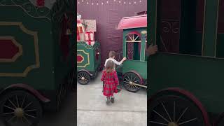 Most beautiful Christmas toy train for kids! Life size!!!! #shorts #subscribe #train #youtubeshorts