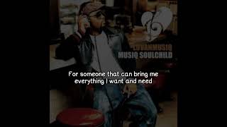 Musiq Soulchild - Millionaire (Lyrics Video)