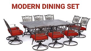 Hanover Traditions 11 Piece Modern Patio Dining Set Review