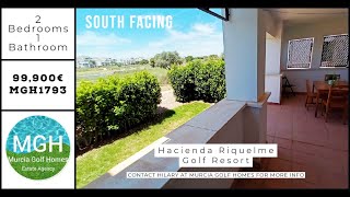 SOLD MGH1793 - Now €98,500 South facing Garden Apartment on Hacienda Riquelme Golf Resort