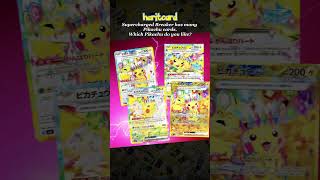 Supercharged Breaker has many Pikachu cards. Which Pikachu do you like?