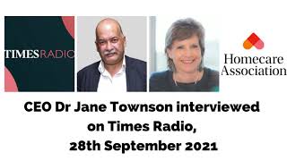 Times Radio: Homecare Association CEO on fuel shortages and the impact on homecare, 28th Sep '21