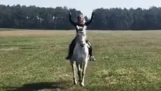 Dajana Pfeifer und PRE "Lenny" beim Training für CAVALLUNA - „Legende der Wüste" | #seeyousoon