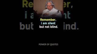 I am silent but..~ APJ ABDUL KALAM ~ #shorts #short