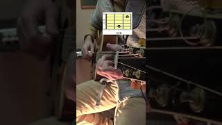 Fingerstyle progression in C major, guitar #shorts