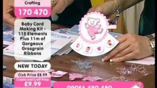 Create Cute Ribbon Tags for Baby Cards