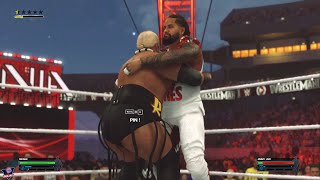 WWE 2K24 RIKISHI VS JIMMY USO