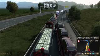 Line cutter collides into me in Euro Truck Simulator 2 online