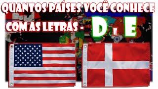 QUIZ DE PAÍSES COM AS LETRAS *D e E*, DESCUBRA O PÁIS PELA BANDEIRA, QUANTOS PAÍSES VOCÊ CONHECE?