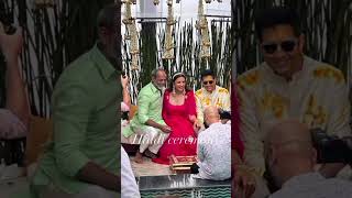 haldi ceremony 🥰🥰🤩 #parineetichopra #raghavchadha #youtubeshorts #trending #shorts