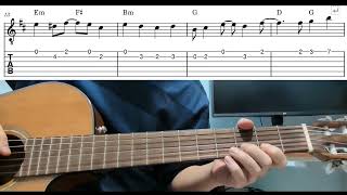 A Whole New World - Easy Beginner Guitar Tab With Playthrough Tutorial Lesson