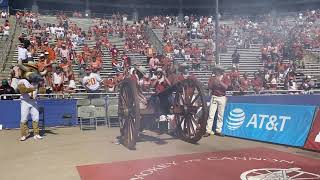 University of Texas Silver Spurs fire Smokey the Cannon