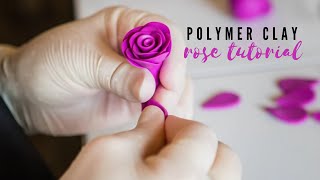 Polymer Clay Tutorial - Rose making