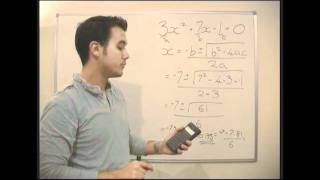 Maths - Algebra - The Quadratic Equation