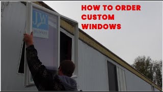 New windows in an old mobile home