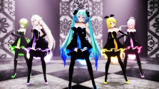 【MMD/4K】Black Out【ルカミクグミIAリン】