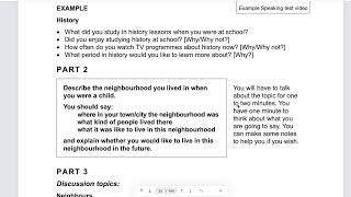 LIVE - IELTS Academic 17 - Test 1 - Speaking Test | History, neighborhood, neighbors, facilities