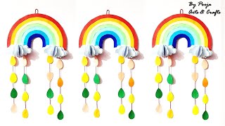 Easy Origami Paper Wall Hanging Rainbow🌈| Paper Craft 4 School Activity | DIY Paper Art & Craft