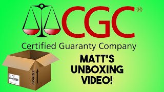 Matt's Unboxing CGC Graded Comic Books Video.