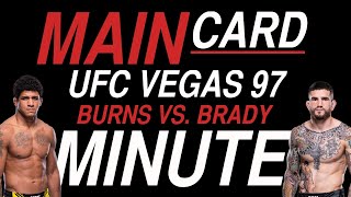 Best UFC Vegas 97 Bets | 60 Sec Full Card Breakdown | Burns vs. Brady | UFC Fight Night 242