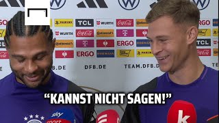 "Sind alle dem Fritzle-Club beigetreten!" 😂 Kimmich und Gnabry witzeln über den VfB