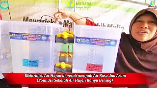 AIR HUJAN BASA DAN ASAM DARI ELEKTROLISA #sekolahairhujan #panenairhujan #airsehat #elektrolisa #air