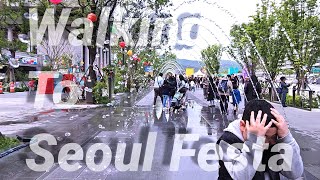 Walking Cheongnyangni to Gwanghwamun Square feat. SeoulFesta2023 서울페스타