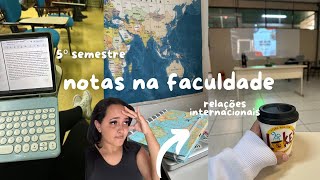 Minhas notas e disciplinas na faculdade de relações internacionais🗺️🌎