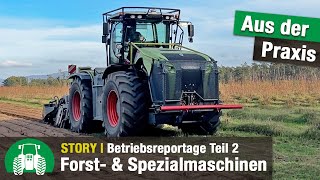 Holzernte und Forstarbeit bei der Galle GmbH | Harvester und Forwarder | Traktoren | Albach | Teil 2