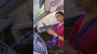 आर्ची चं ड्रायव्हिंग बघितलं का ? rinku rajguru drive a car in traditional look