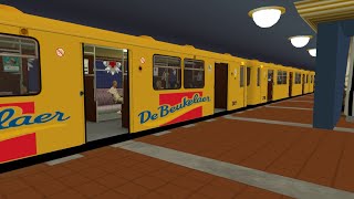 TRS 2004 U Bahn Berlin Dora U7 im Berufsverkehr Kurswechsel ab Jungfernheide