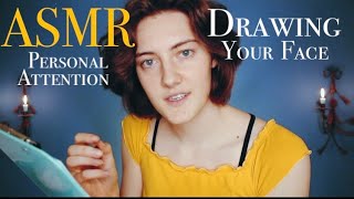 ASMR Drawing Your Face (Soft Spoken)