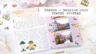 TRAVEL JOURNAL FLIP THROUGH | France + Belgium 2020