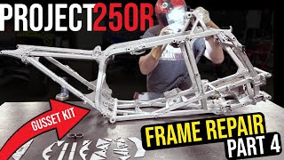 This Frame Needed some Help! 😅 1987 Honda TRX250R  How-To Install Gusset Kit + Repair