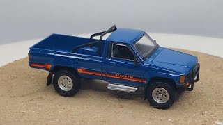 Para64 Toyota Hilux single cab pickup //Medium Blue //1/64 SHOWCASE