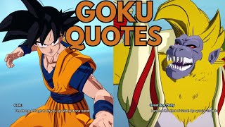 Base Goku Quotes & Interactions Dragon Ball Sparking ZERO Quotes & Interactions