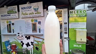 A Fresh Milk Vending Machine? Ljubljana, Slovenia [4K]