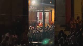 Ganga Aarti at Dashashwamedh Ghat Varanasi During Flood 🙏🏼🔥#Shorts#dashashwamedhghatbanaras