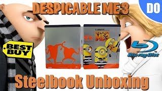 Despicable Me 3 Best Buy Exclusive Steelbook Unboxing