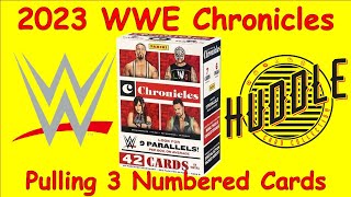 Pulling Green & Pink Numbered Cards From A 2023 WWE Chronicles Blaster