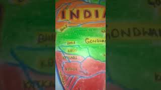 Geography #Map of India#Location of some of the Major Indian Tribes#🌏